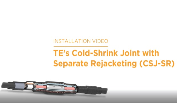 cold shrink joint with rejacketing sleeves